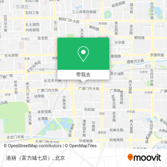 港丽（富力城七层）地图