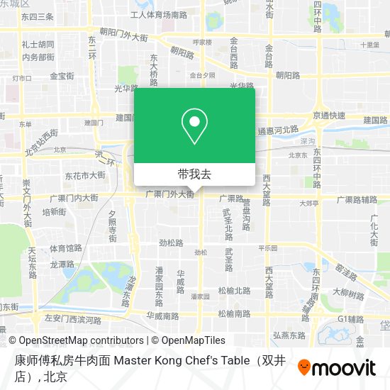 康师傅私房牛肉面 Master Kong Chef's Table（双井店）地图
