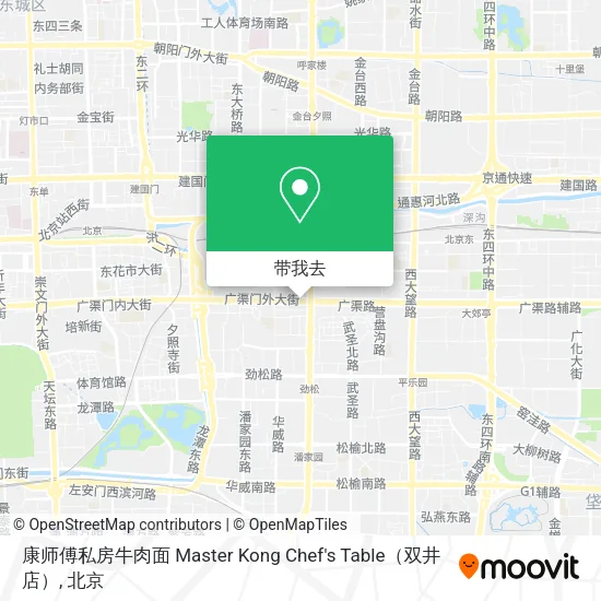 康师傅私房牛肉面 Master Kong Chef's Table（双井店）地图