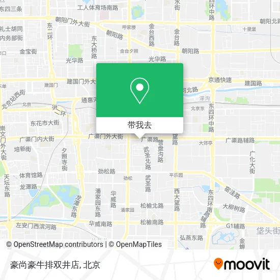豪尚豪牛排双井店地图