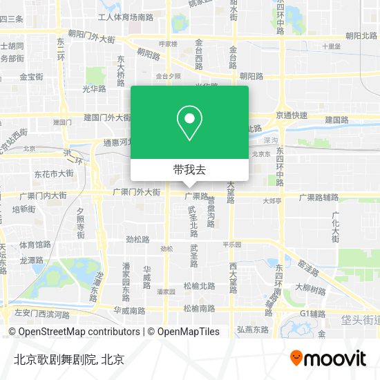 北京歌剧舞剧院地图