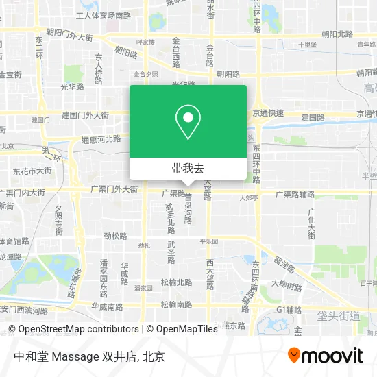 中和堂 Massage 双井店地图