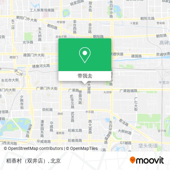 稻香村（双井店）地图