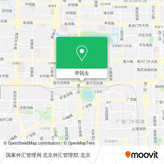国家外汇管理局 北京外汇管理部地图