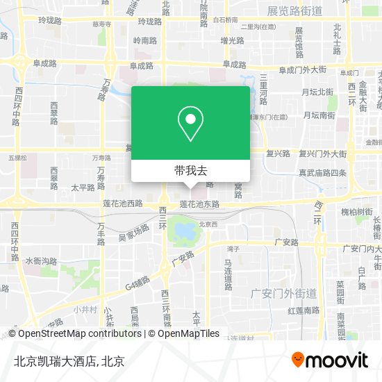 北京凯瑞大酒店地图