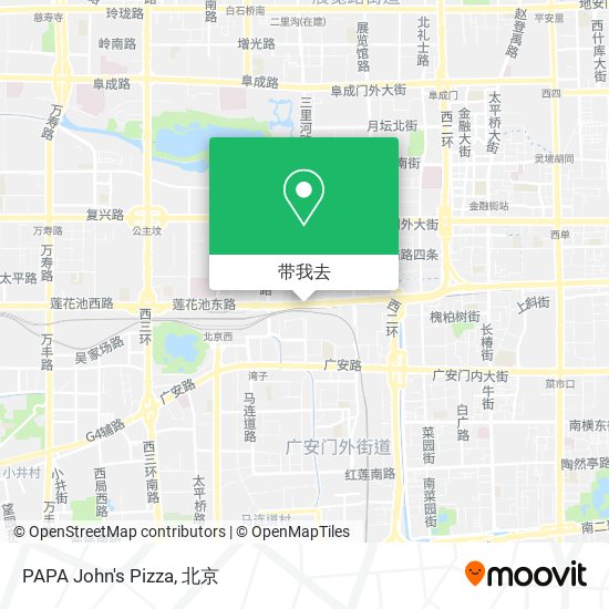 PAPA John's Pizza地图