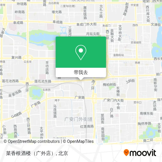 菜香根酒楼（广外店）地图