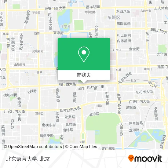 北京语言大学地图