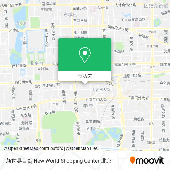 新世界百货 New World Shopping Center地图