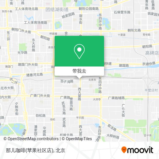 那儿咖啡(苹果社区店)地图