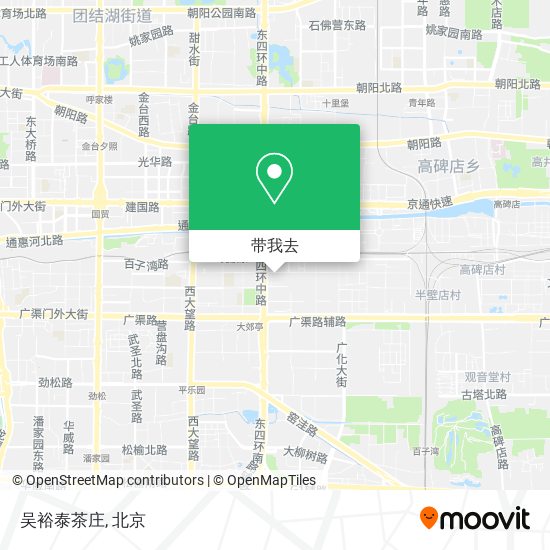 吴裕泰茶庄地图