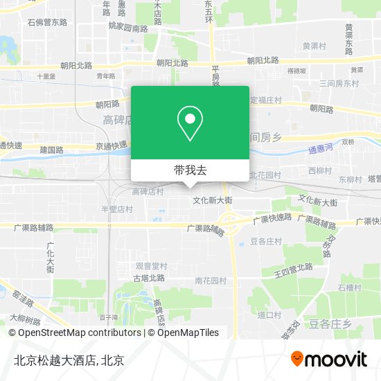 北京松越大酒店地图