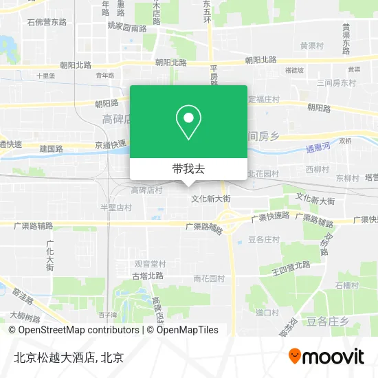 北京松越大酒店地图