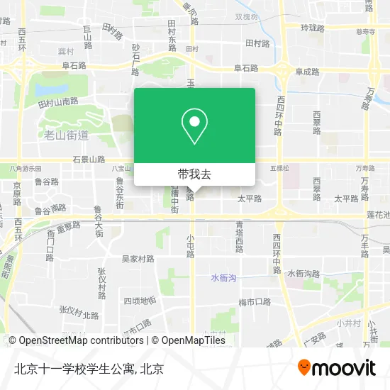 北京十一学校学生公寓地图
