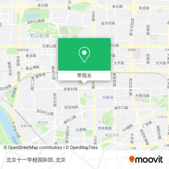 北京十一学校国际部地图