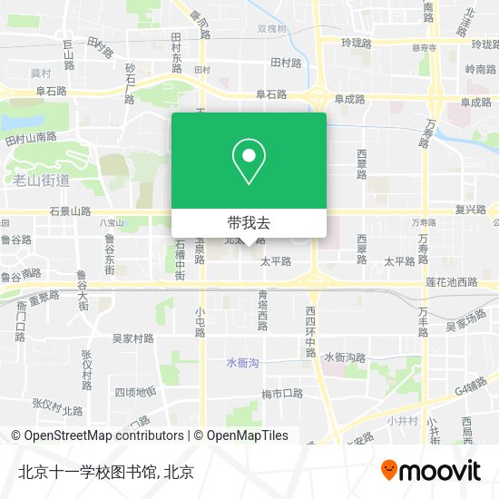 北京十一学校图书馆地图