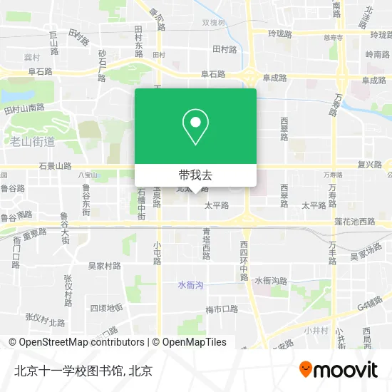 北京十一学校图书馆地图