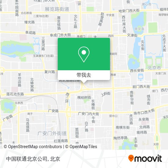 中国联通北京公司地图