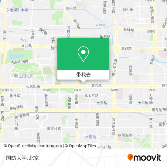 国防大学地图