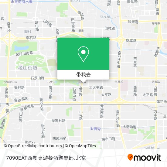 7090EAT西餐桌游餐酒聚楽部地图