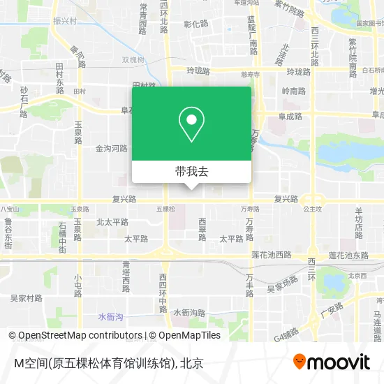 M空间(原五棵松体育馆训练馆)地图