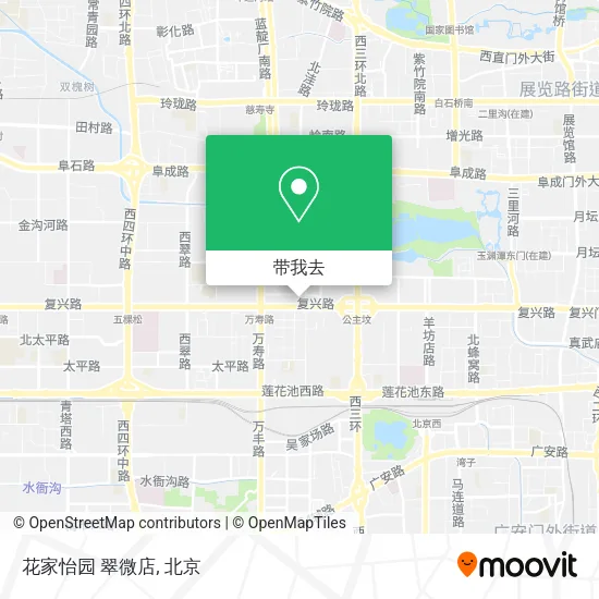 花家怡园 翠微店地图