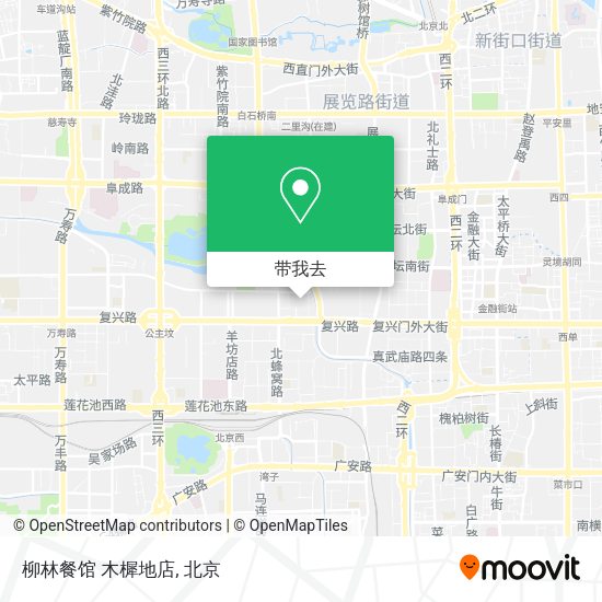 柳林餐馆 木樨地店地图