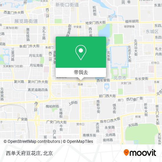 西单天府豆花庄地图
