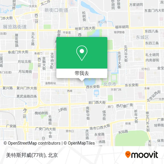 美特斯邦威(77街)地图