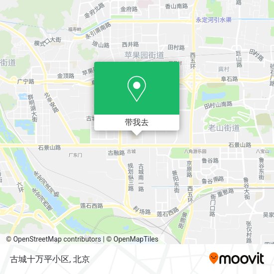 古城十万平小区地图