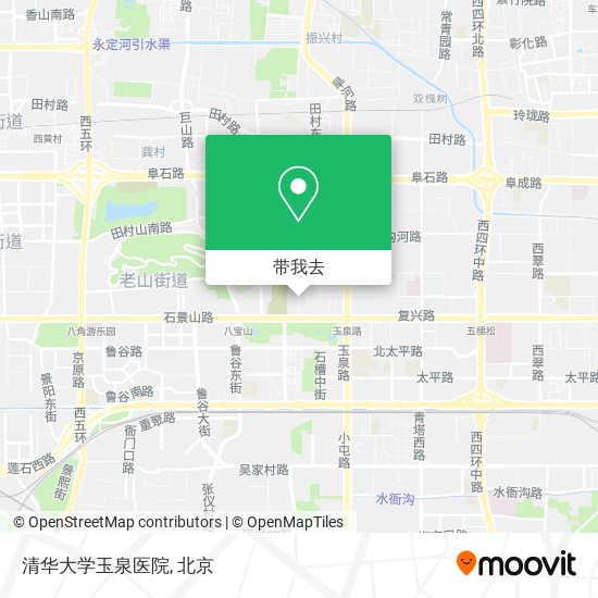 清华大学玉泉医院地图