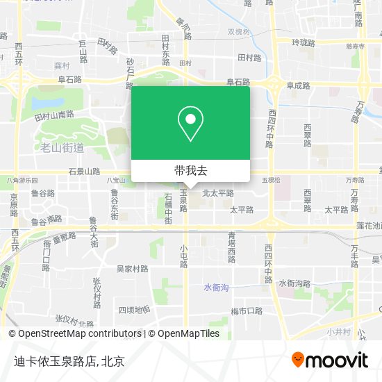 迪卡侬玉泉路店地图