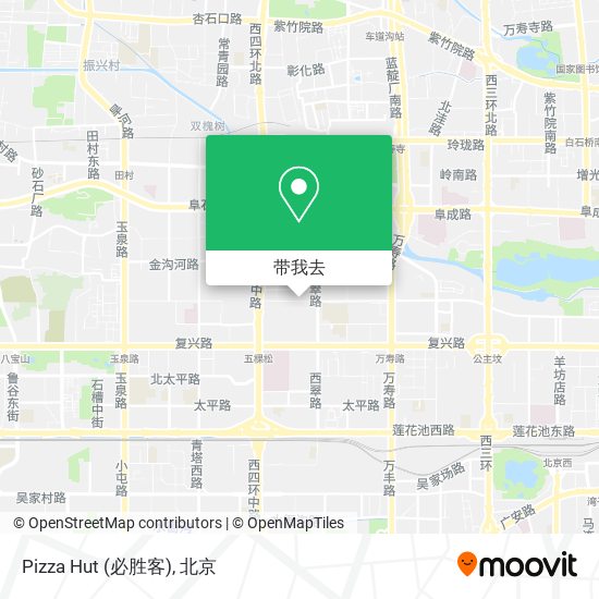 Pizza Hut (必胜客)地图
