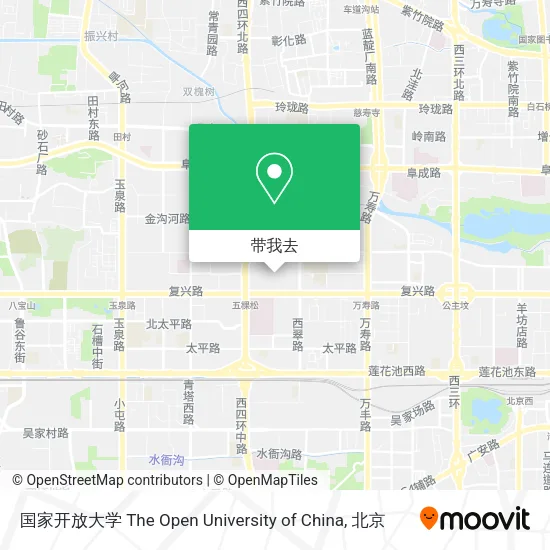 国家开放大学 The Open University of China地图