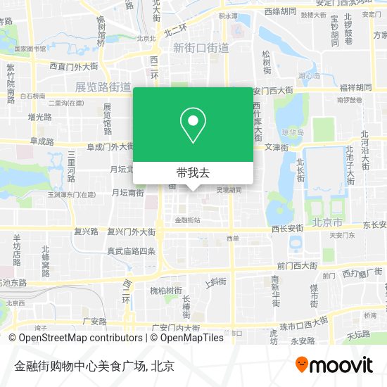 金融街购物中心美食广场地图