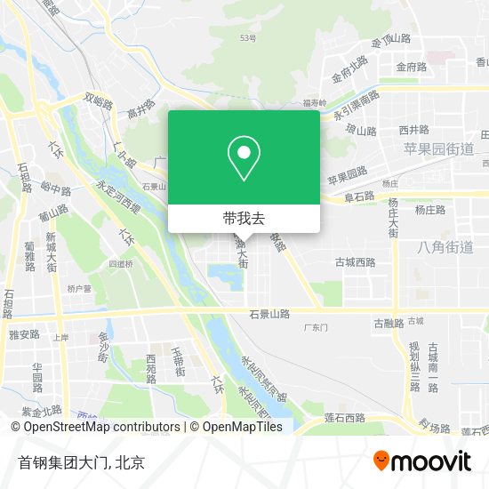 首钢集团大门地图