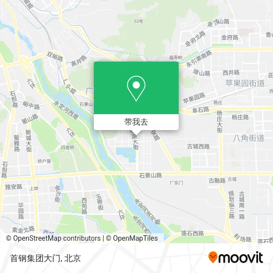首钢集团大门地图