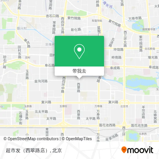 超市发（西翠路店）地图