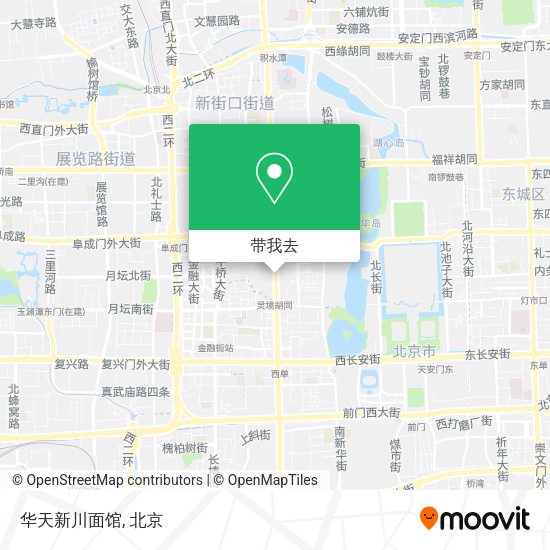 华天新川面馆地图