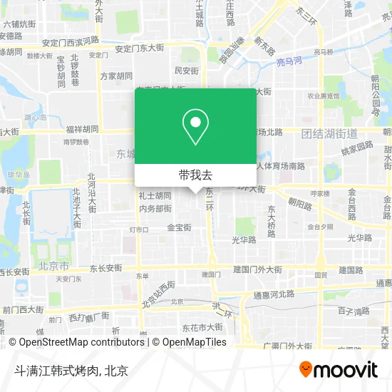 斗满江韩式烤肉地图