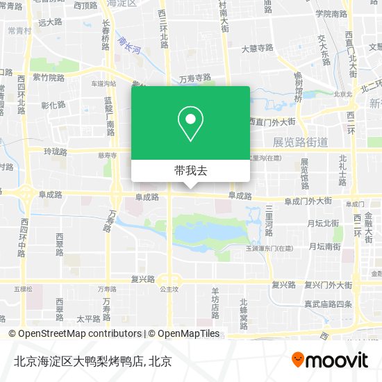 北京海淀区大鸭梨烤鸭店地图