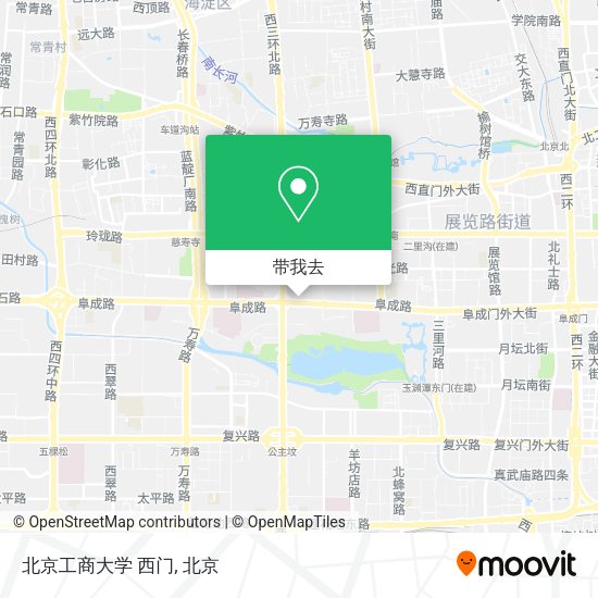 北京工商大学 西门地图