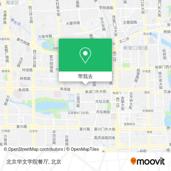 北京华文学院餐厅地图