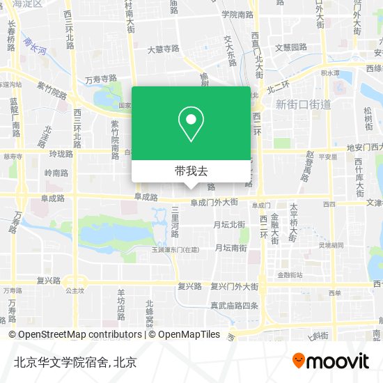 北京华文学院宿舍地图