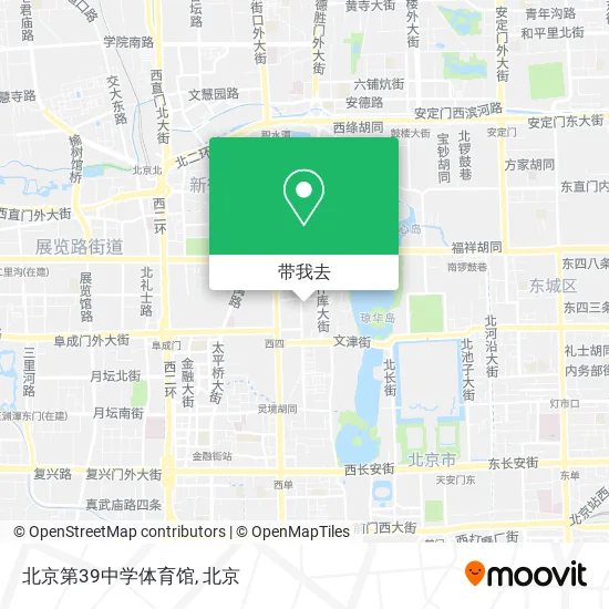北京第39中学体育馆地图