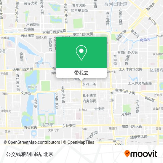 公交钱粮胡同站地图