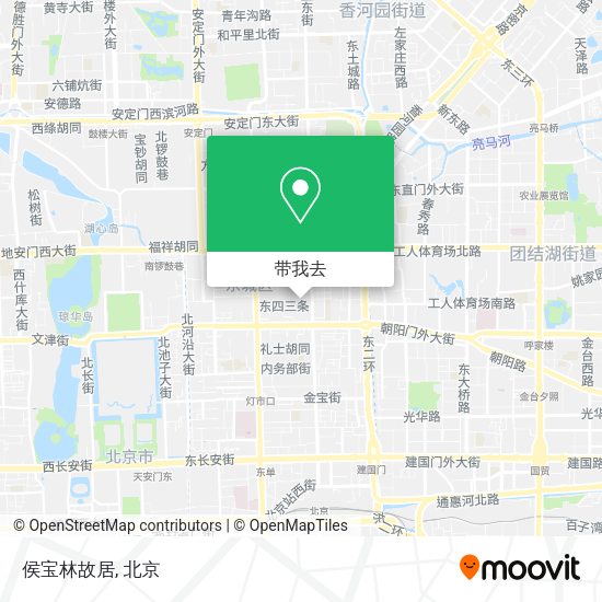 侯宝林故居地图