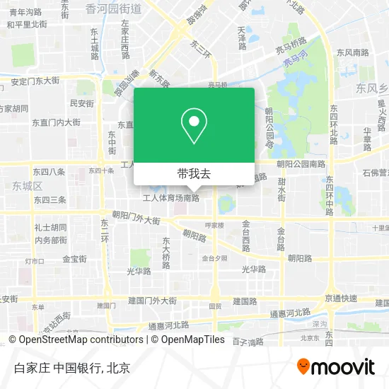 白家庄 中国银行地图