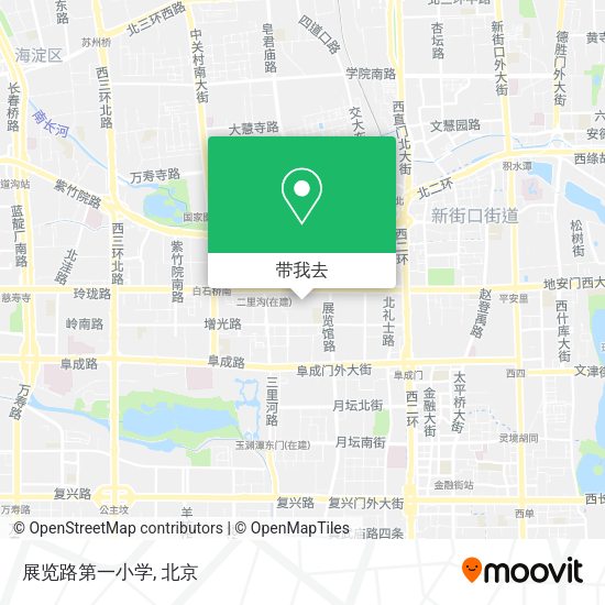 展览路第一小学地图