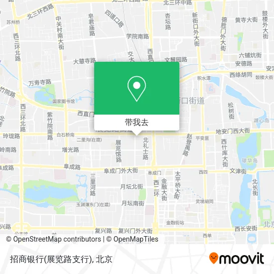 招商银行(展览路支行)地图